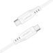 Кабель ACEFAST C3-03 Type-C to Type-C 3A, 60W, 1.2m, TPE, TPE connectors, White (AFC3-03W) 14697 фото 2