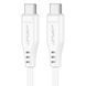Кабель ACEFAST C3-03 Type-C to Type-C 3A, 60W, 1.2m, TPE, TPE connectors, White (AFC3-03W) 14697 фото 1