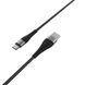 Кабель BOROFONE BX32 USB to Type-C 2.4A, 1m, nylon, aluminum+TPE connectors, Black (BX32CB) 12848 фото 1