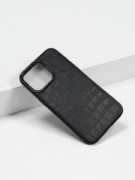 Чохол для iPhone з натуральної італійської шкіри (сірий) SO-010 фото