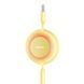Кабель Baseus Bright Mirror 2 Series Retractable 3-in-1 Fast Charging Data Cable USB to M+L+C 3.5A 1.1m yellow (CAMJ010011) 56876 фото 7