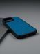 Чохол для iPhone з натуральної італійської шкіри (блакитний) SO-001 фото 7