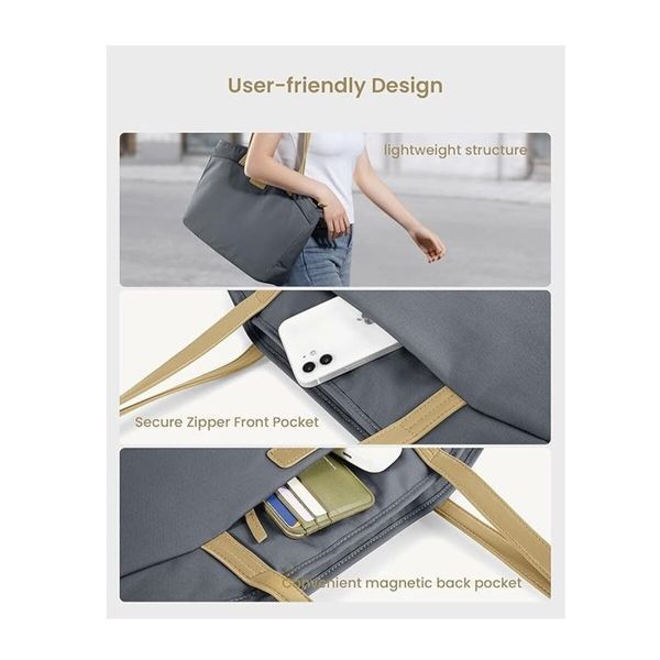 Сумка Tomtoc Versatile-T23 Laptop Tote Bag Grayish Blue 16 Inch/18L (T23L1B1) (T23L1B1) 52177 фото