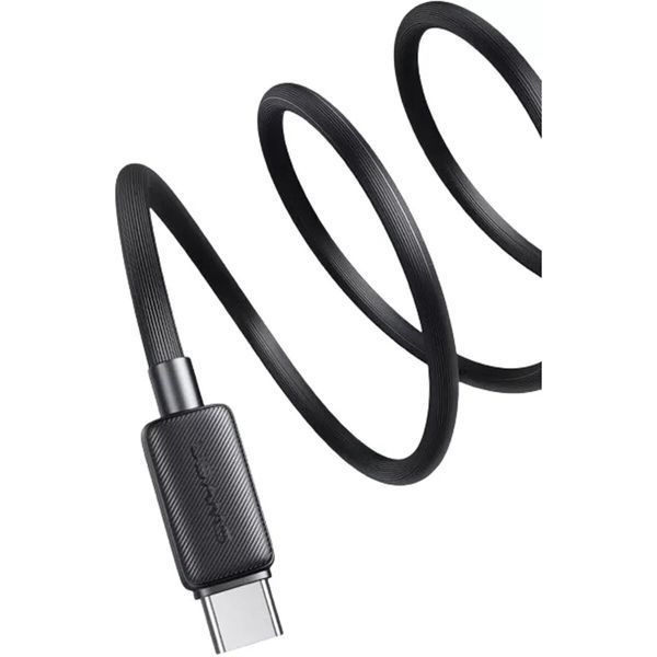 Кабель Usams US-SJ696 60W Striped Data Cable Type-C To Type-C-KY Series 2M black (SJ696USB01) 52366 фото