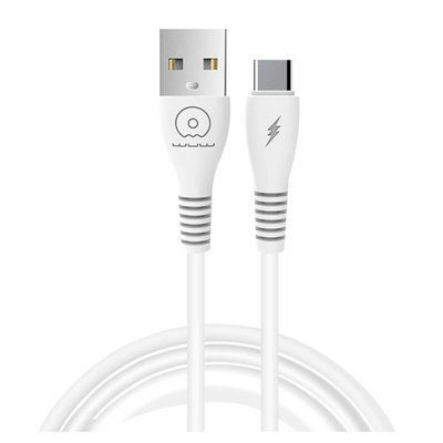 Кабель WUW-X195 USB Type-C 2,4A 1m white (WUW-X195TC) 54814 фото
