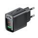 Мережевий зарядний пристрій ACEFAST A98 PD30W GaN (USB-C+USB-A) charger Black (6974316283263) 52321 фото 2
