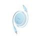 Кабель Baseus Free2Pull Mini Charging Cable USB-C to USB-C 60W 1m Galaxy Blue (P10364500311-01) 56946 фото 3