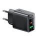 Мережевий зарядний пристрій ACEFAST A98 PD30W GaN (USB-C+USB-A) charger Black (6974316283263) 52321 фото 3