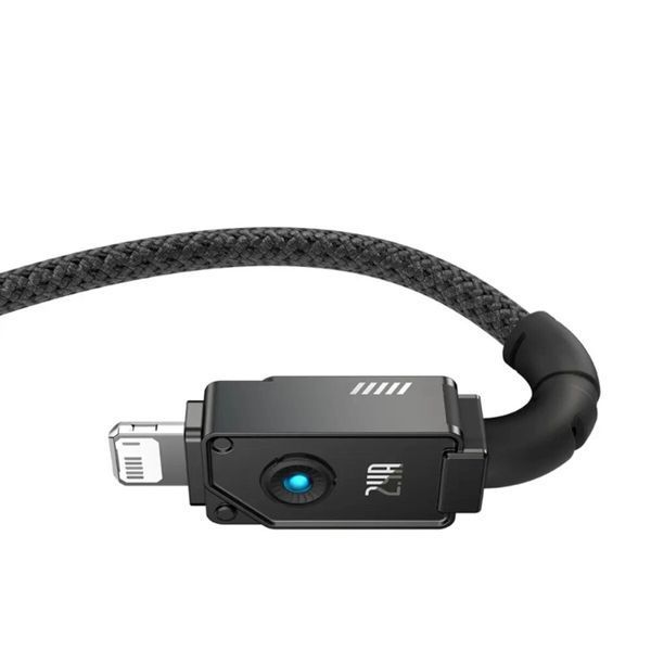 Кабель Baseus Unbreakable Series Fast Charging Data Cable USB to iP 2.4A 2m Cluster Black (P10355802111-01) 56928 фото