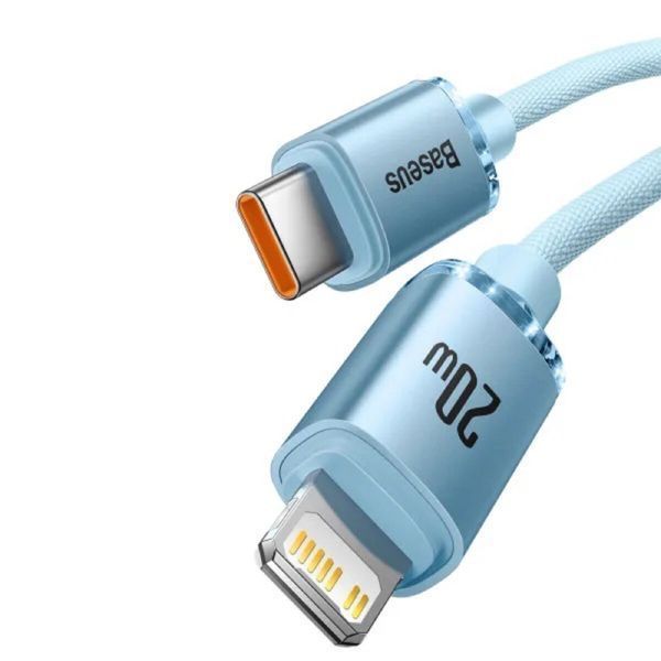 Кабель Baseus Gem Fast-Charging Data Cable USB-C to iP 20W 2m Galaxy Blue (P10373001311-01) 56954 фото