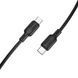 Кабель BOROFONE BX113 Lenny 60W silicone charging data cable C to C(L=1M) Black (6941991115455) 55593 фото 1